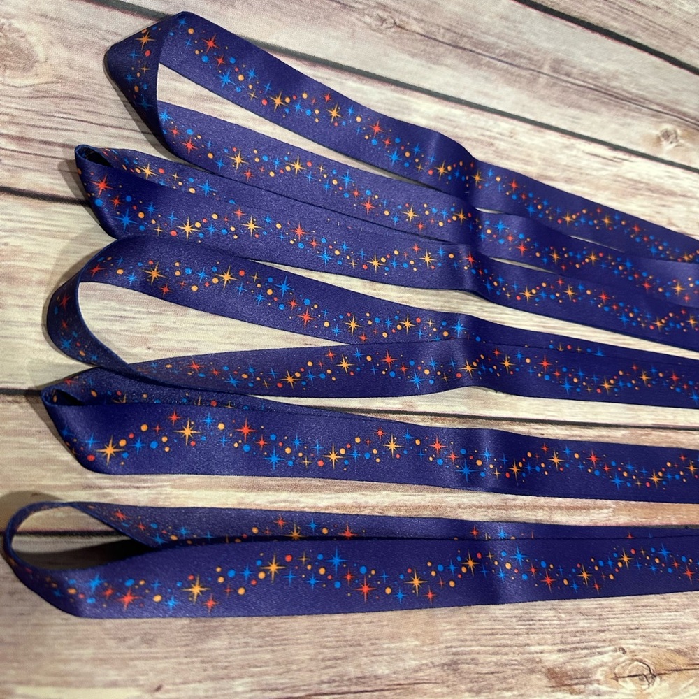 *NWT* - 5 Disney Parks Blue Starry Lanyards - New with Tags - Picture 5 of 5